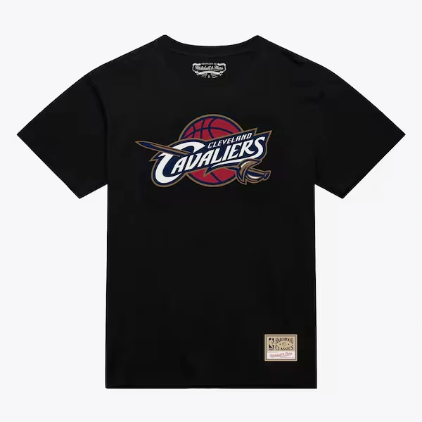 Cleveland Cavaliers Black Hardwood Classics Logo T-Shirt