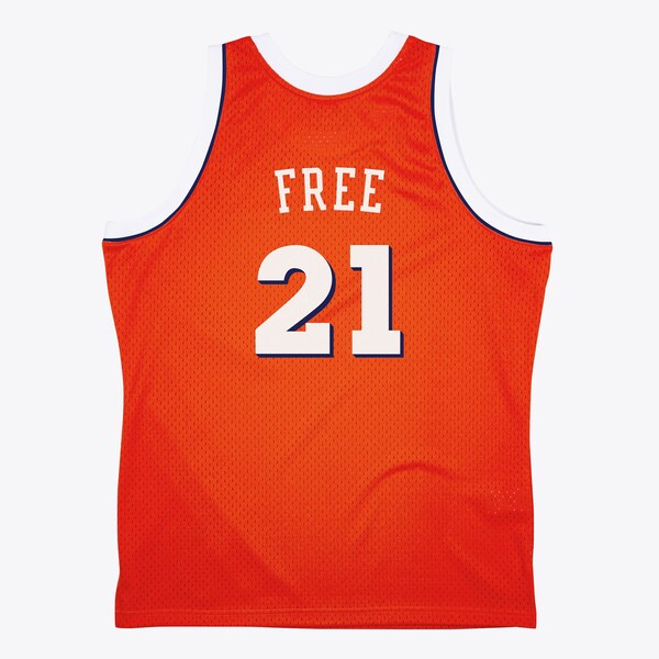 World B. Free Cleveland Cavaliers 1984-85 Orange Swingman Player Jersey 3 World B. Free Cleveland Cavaliers 1984-85 Orange Swingman Player Jersey