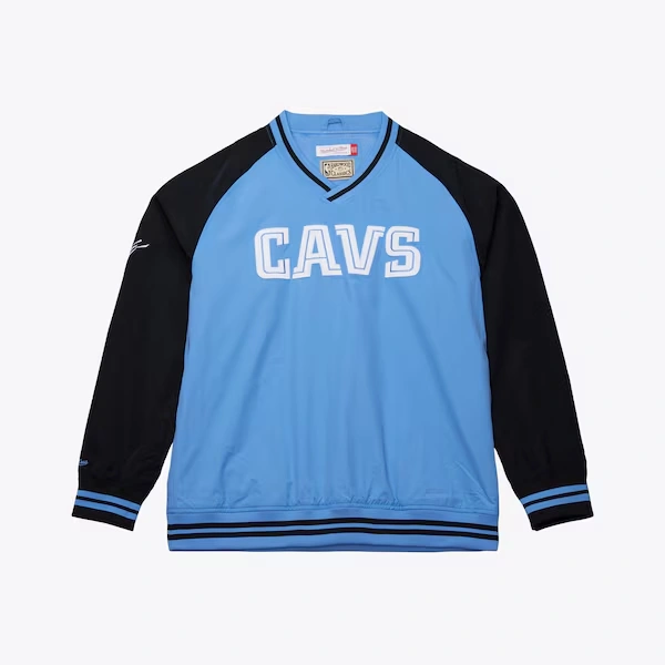 Cleveland Cavaliers Light Blue Hardwood Classics Vintage Pullover
