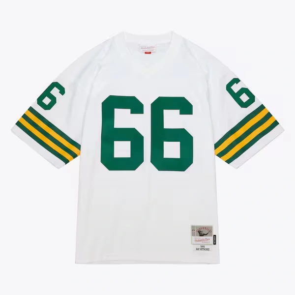 Ray Nitschke Green Bay Packers 1966-67 White Legacy Jersey