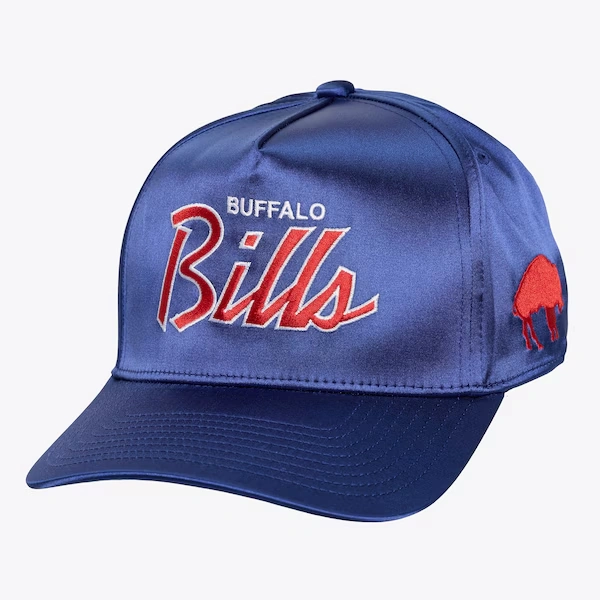 Buffalo Bills Royal Satin Script Pro Pinch Snapback Hat