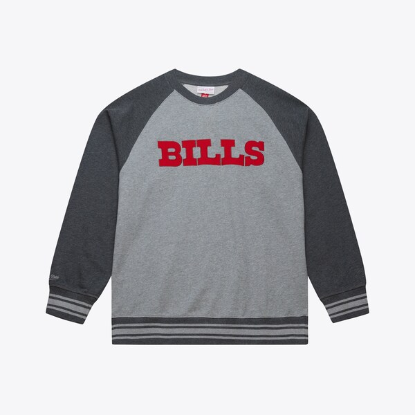 Buffalo Bills Heather Gray Legacy Vintage Fleece Sweatshirt