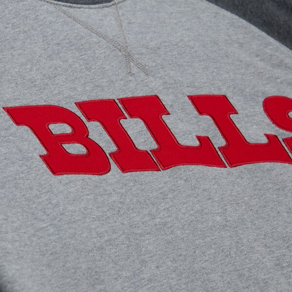 Buffalo Bills Heather Gray Legacy Vintage Fleece Sweatshirt