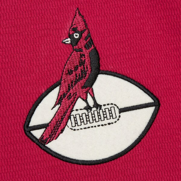 Arizona Cardinals Red Vintage Logo Thermal Henley Top 4 Arizona Cardinals Red Vintage Logo Thermal Henley Top