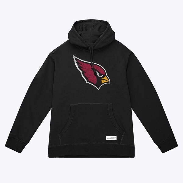 Arizona Cardinals Black Distressed Prime Logo Pullover Hoodie