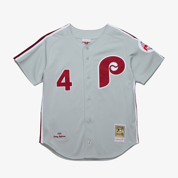 Lenny Dykstra Philadelphia Phillies 1989 Gray Authentic Road Jersey