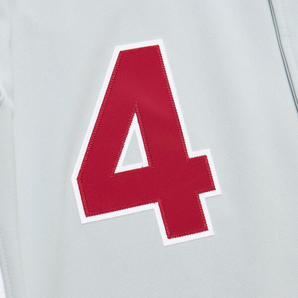 Lenny Dykstra Philadelphia Phillies 1989 Gray Authentic Road Jersey 4 Lenny Dykstra Philadelphia Phillies 1989 Gray Authentic Road Jersey