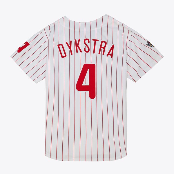 Lenny Dykstra Philadelphia Phillies 1993 White Authentic Jersey 3 Lenny Dykstra Philadelphia Phillies 1993 White Authentic Jersey