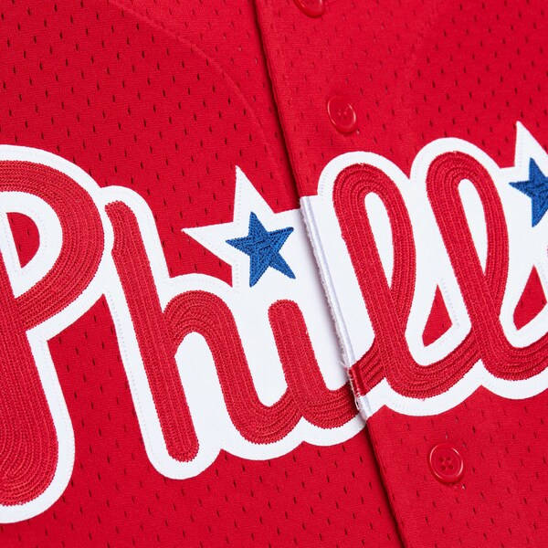 Darren Daulton Philadelphia Phillies 1993 Red Authentic Batting Practice Jersey 7 Darren Daulton Philadelphia Phillies 1993 Red Authentic Batting Practice Jersey