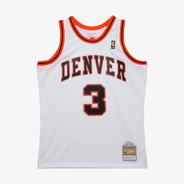 Allen Iverson Denver Nuggets 2006-07 White Swingman Jersey
