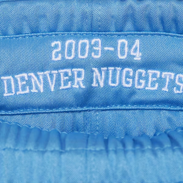 Denver Nuggets 2003-04 Powder Blue Authentic Shorts 6 Denver Nuggets 2003-04 Powder Blue Authentic Shorts