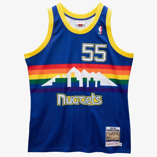Dikembe Mutombo Denver Nuggets 1991-92 Royal Authentic Jersey