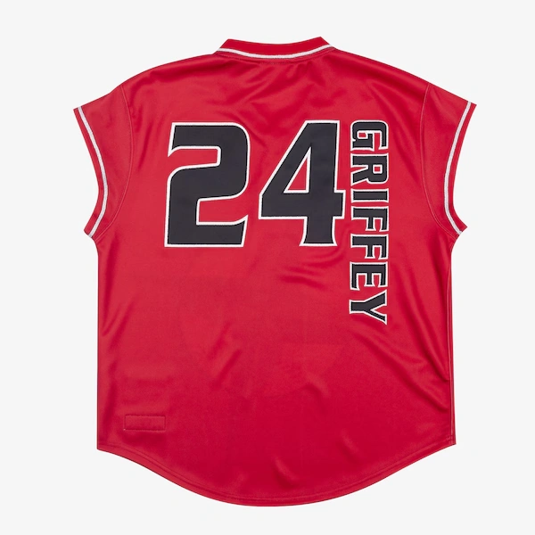 Ken Griffey Jr. Seattle Mariners 1999 Red Authentic Sleeveless Batting Practice Jersey