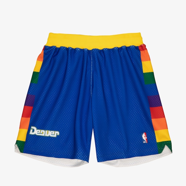 Denver Nuggets 1991-92 Royal Road Authentic Shorts
