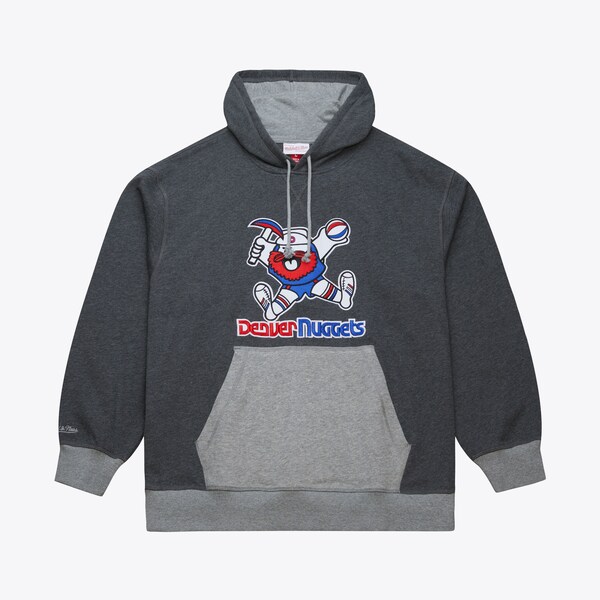 Denver Nuggets Charcoal Legacy Vintage Fleece Hoodie