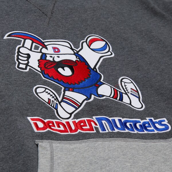 Denver Nuggets Charcoal Legacy Vintage Fleece Hoodie