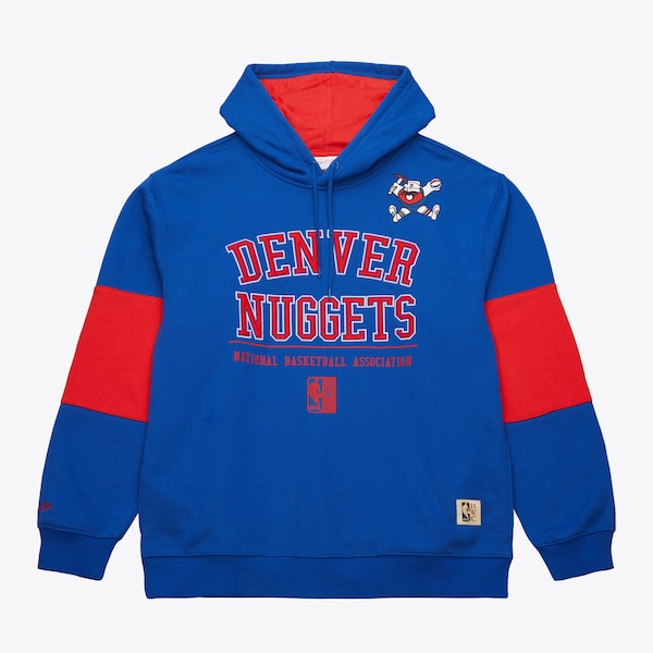 Denver Nuggets Royal Retro Fleece Pullover Hoodie