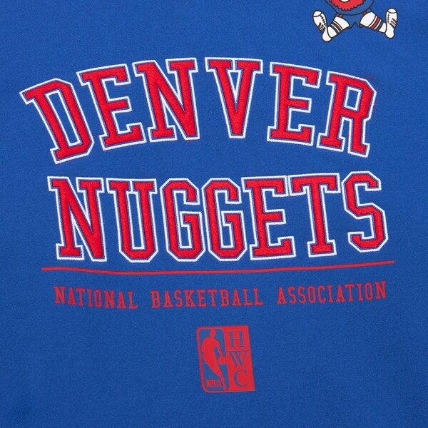 Denver Nuggets Royal Retro Fleece Pullover Hoodie