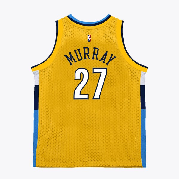 Jamal Murray Denver Nuggets 2017-18 Gold Swingman Jersey 3 Jamal Murray Denver Nuggets 2017-18 Gold Swingman Jersey