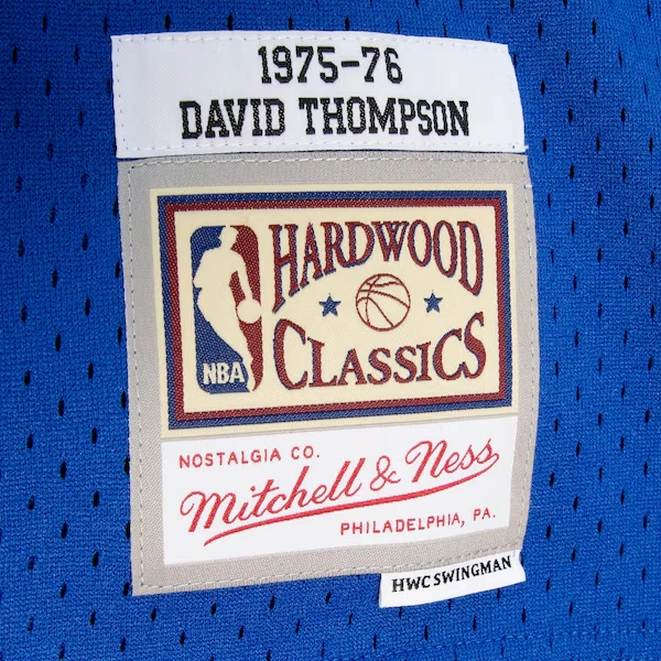 David Thompson Denver Nuggets 1975-76 Royal Swingman Player Jersey