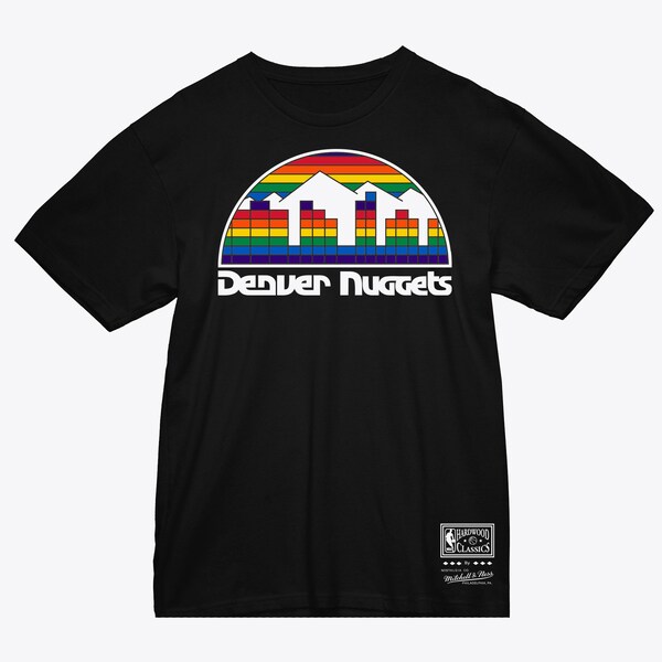 Denver Nuggets Black Basic Logo T-Shirt