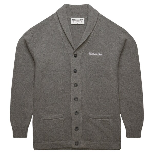 M&N Heather Gray M&N Cashmere Full-Button Cardigan