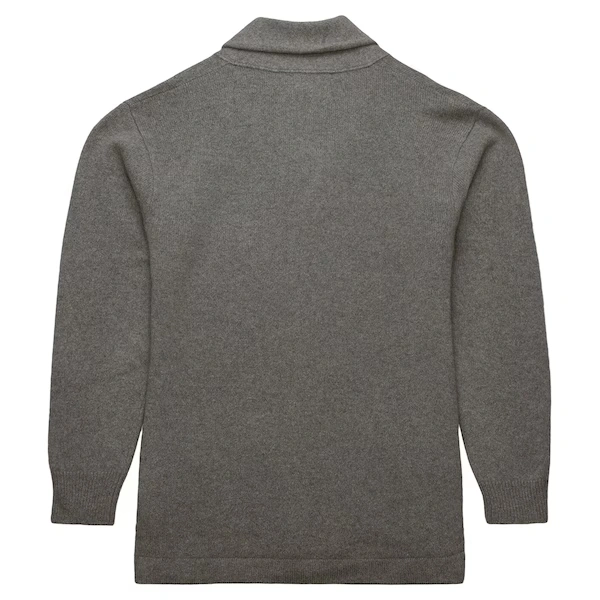 M&N Heather Gray M&N Cashmere Full-Button Cardigan