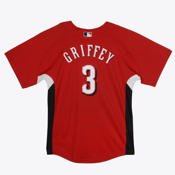 Youth Ken Griffey Jr. Cincinnati Reds Red Batting Practice Jersey 3 Youth Ken Griffey Jr. Cincinnati Reds Red Batting Practice Jersey