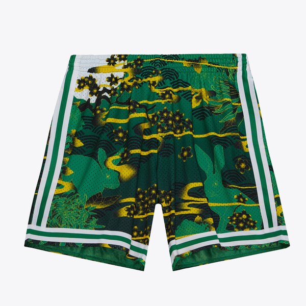 Boston Celtics 1985-86 Kelly Green Lunar New Year Swingman Shorts