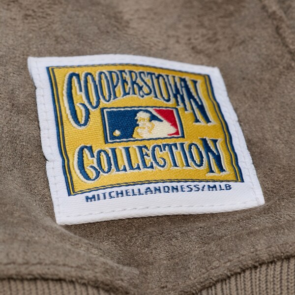 Women's Los Angeles Dodgers Tan/Cream Varsity Full-Snap Jacket 7 Women's Los Angeles Dodgers Tan/Cream Varsity Full-Snap Jacket