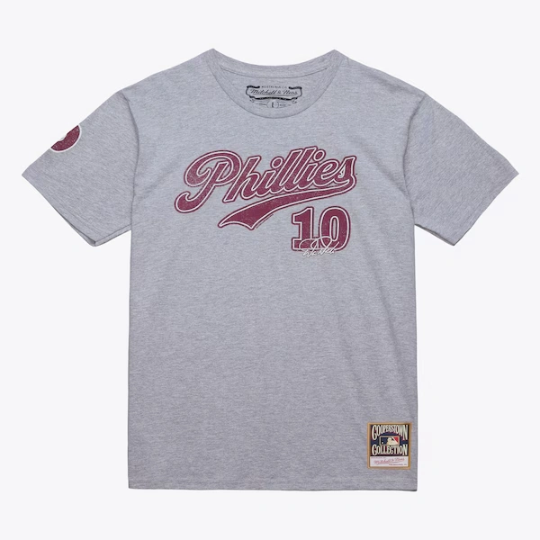 Darren Daulton Philadelphia Phillies Gray Name & Number T-Shirt