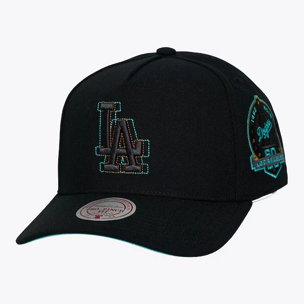 Los Angeles Dodgers Black Blamma Pro Pinch Snapback Hat