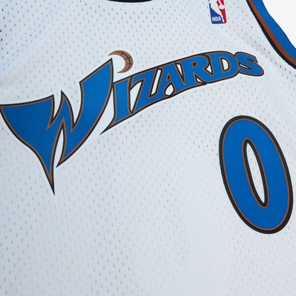 Gilbert Arenas Washington Wizards 2004-05 White Swingman Jersey 4 Gilbert Arenas Washington Wizards 2004-05 White Swingman Jersey