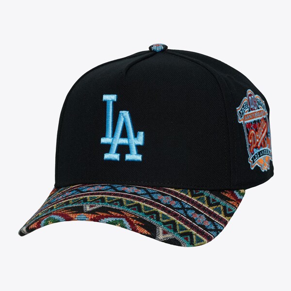 Los Angeles Dodgers Black Tapped Pro Pinch Snapbck Hat