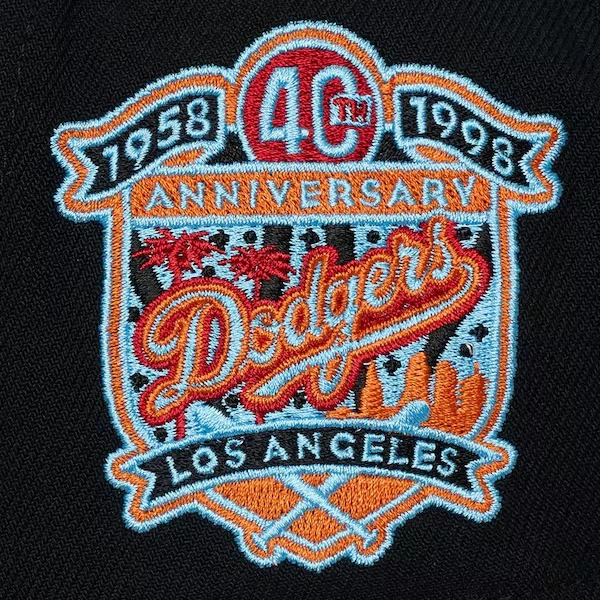 Los Angeles Dodgers Black Tapped Pro Pinch Snapbck Hat 4 Los Angeles Dodgers Black Tapped Pro Pinch Snapbck Hat