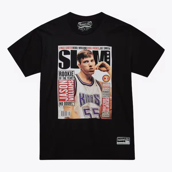 Jason Williams Sacramento Kings Black Player Slam Cover T-Shirt