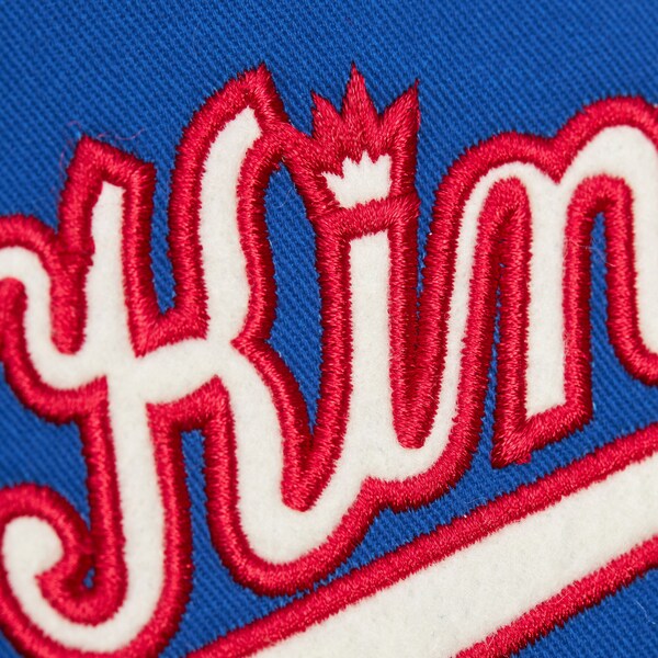 Sacramento Kings Royal Vintage Logo Replay Cotton Twill Full-Zip Jacket