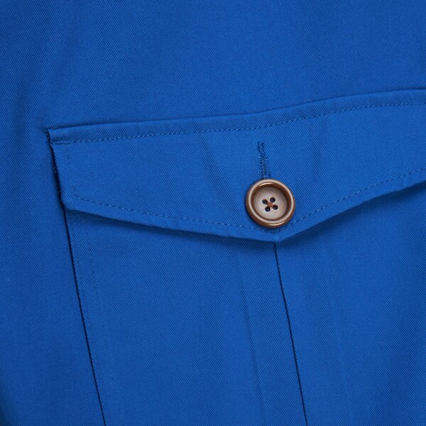 Sacramento Kings Royal Vintage Logo Replay Cotton Twill Full-Zip Jacket