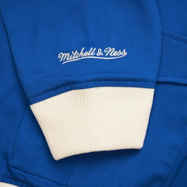 Sacramento Kings Royal Vintage Logo Replay Cotton Twill Full-Zip Jacket