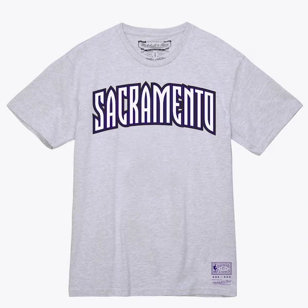 Sacramento Kings Gray Team Wordmark T-Shirt