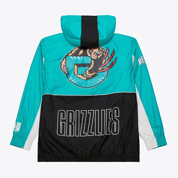 Memphis Grizzlies Black Vintage Logo Big Shot Premium Windbreaker Full-Zip Jacket