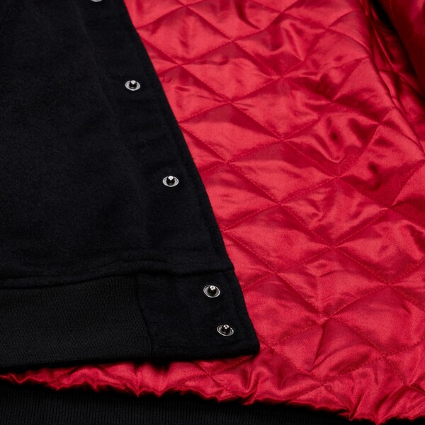 Cleveland Cavaliers Black Hardwood Classics Walk the Tunnel Varsity Full-Snap Jacket 6 Cleveland Cavaliers Black Hardwood Classics Walk the Tunnel Varsity Full-Snap Jacket