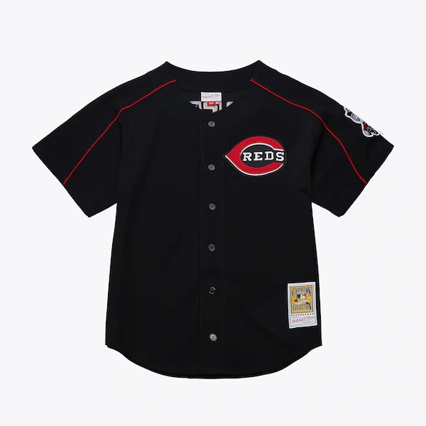 Ken Griffey Jr. Cincinnati Reds Black 2004 Authentic Batting Practice Jersey