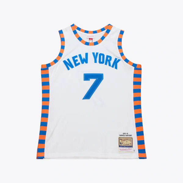 Carmelo Anthony New York Knicks 2015-16 White Authentic Jersey