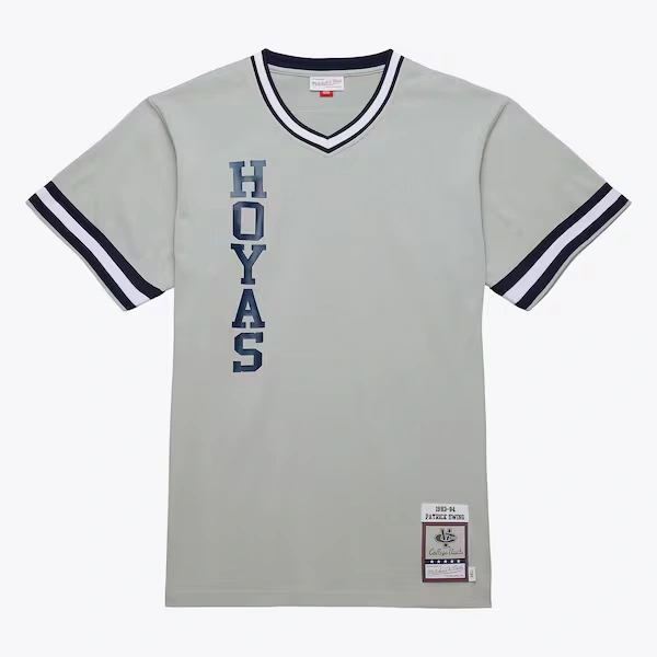 Patrick Ewing Georgetown Hoyas 1983-84 Silver Authentic Jersey