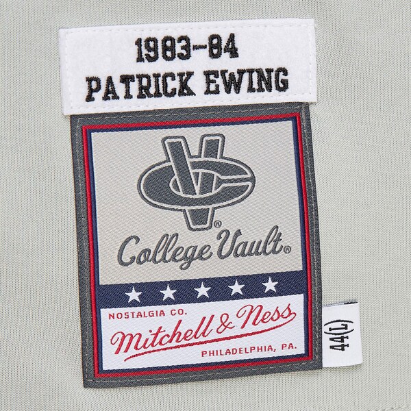 Patrick Ewing Georgetown Hoyas 1983-84 Silver Authentic Jersey