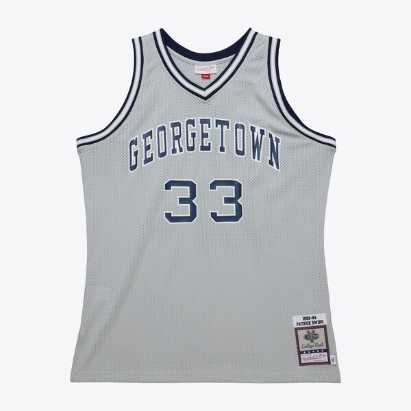 Patrick Ewing Georgetown Hoyas 1983-84 Gray Authentic Jersey