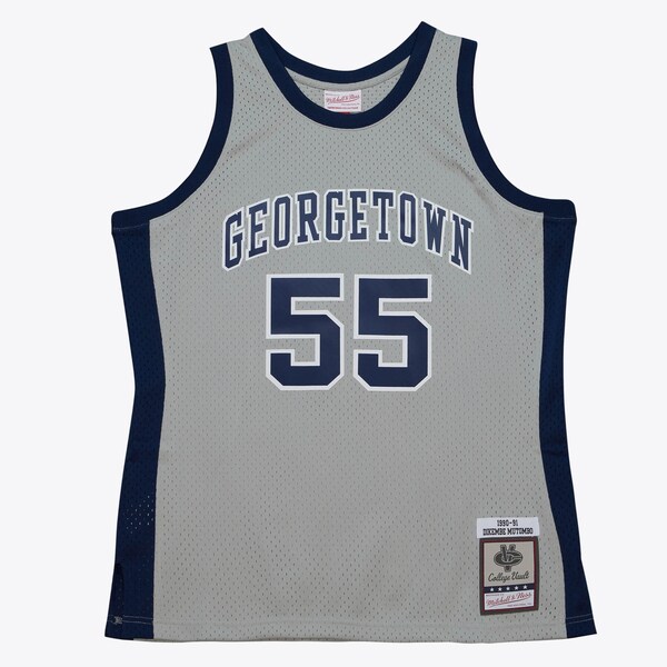 Dikembe Mutombo Georgetown Hoyas 1990-91 Gray Swingman Replica Jersey
