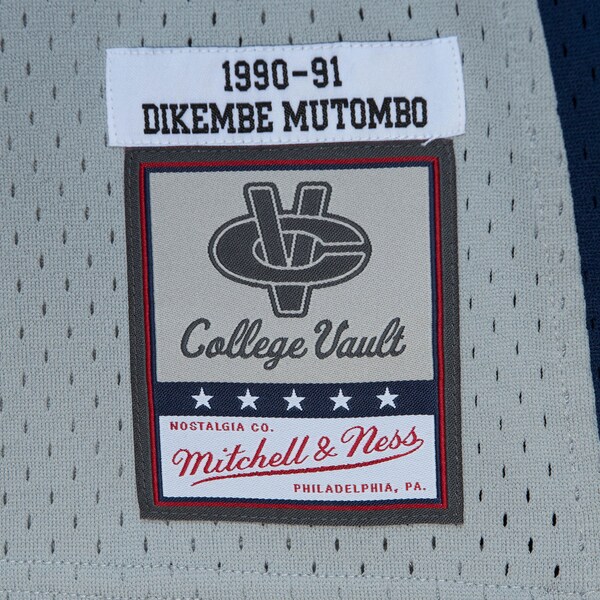 Dikembe Mutombo Georgetown Hoyas 1990-91 Gray Swingman Replica Jersey 4 Dikembe Mutombo Georgetown Hoyas 1990-91 Gray Swingman Replica Jersey