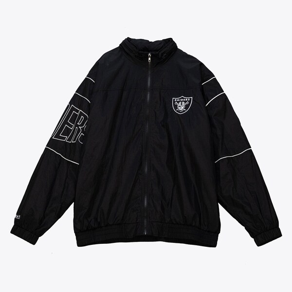 Los Angeles Raiders Black Gridiron Classics Authentic Full-Zip Sideline Jacket